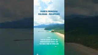 🇵🇭 Puerto Princessa Underground River, Palawan, Philippines #shorts #solo #travel #drone #sea