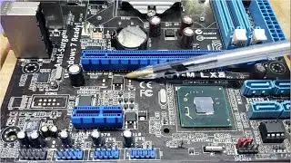 PCH em curto. Exemplo de diagnóstico. ASUS P8H61. (Asus Motherboard Shorted PCH).