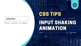 Input Shaking Animation on Invalid Input only with HTML/CSS