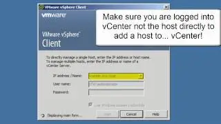 Adding an ESXi 5.0 Host into vCenter