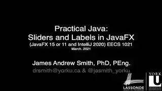 Practical Java: Sliders and Labels in JavaFX
