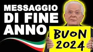 Messaggio di fine anno del Presidente della Repubblica Sergio Mattarella (2024)