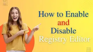 How to enable or disable registry editor in Hindi |