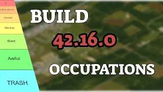 PZ Pro's B42.16.0 Occupations Tierlist