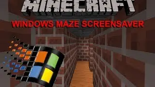 Windows 3D Maze Screensaver in Minecraft