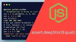 assert.deepStrictEqual(actual, expected[, message]) : : node js