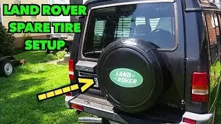 Land Rover Discovery Spare Tire Setup. 1997 4.0 V8    Vlog #7