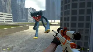 HUGE AND SCARY SMILING CREATURES FROM POPPY PLAYTIME KILL EVERYONE IN THEIR PATH - GARRY`S MOD