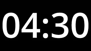 04 MINUTE 30 TIMER  with alarm - 270 seconde COUNTDOWN Clock Alarm