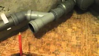 Correct laying of sewer pipes.