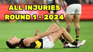 EVERY Injury - AFL Rd1 2024