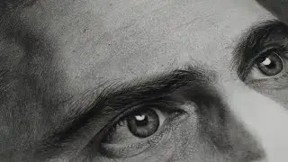 Joaquin Phoenix - Realistic Eyes drawing | charcoal | Time-lapse