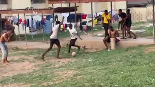 street football in an University in Nigeria