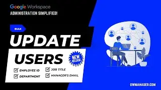Update Google Workspace Users additional details with GW Manager (Employee ID, Job Title, Dept etc).