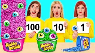 100 Ăn Lớp Thách thức | Những khoảnh khắc hài hước Mega DO Challenge