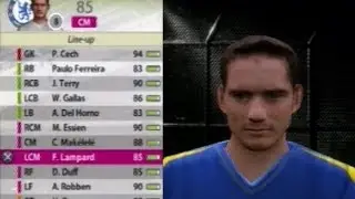 Fifa 06 Chelsea Squad Terry Lampard Robben Crespo Cech Gallas Essien Drogba Duff Cole