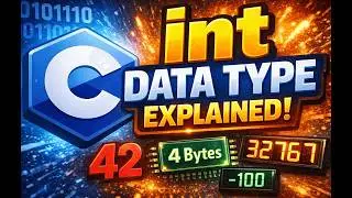 C language - int datatype tutorial explained  with simple example.