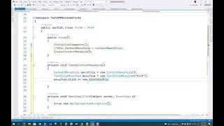 How to Use Context Menu Strip in Windows Forms C# |  ContextMenuStrip Example