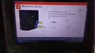 Kyocera TASKALFA TA 3050ci,  eror C1950, cara mengatasi eror C1950 kyocera TA  3050 ci