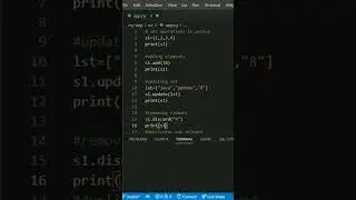 set operations in python