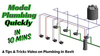 Model Plumbing Quickly in Revit | Revit MEP |#plumbing #mep