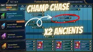 RAID: Champ Chase Shard Pulls for Emic Trunkheart with x2 Ancients!!