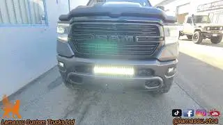 RAM 1500 New Body Custom made 27000 lumens SERIES LEDs LIGHT DUAL ROW With Yellow DRL