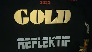 PET DTF GOLD - PET DTF WARNA EMAS PENGGANTI POLIFLEK