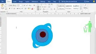 Membuat logo internet explore dengan word