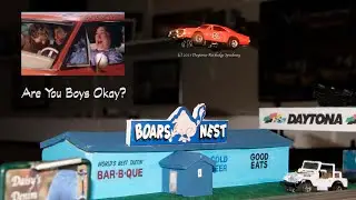 Lulu Drives the General Lee... “Are You Boys Okay?”…Slot Car Fun!!