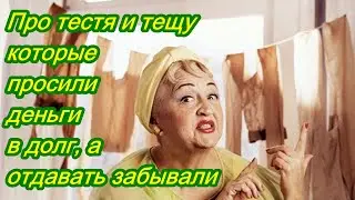 Про тестя и тёщу которые просили денег в долг, а отдавать забывали