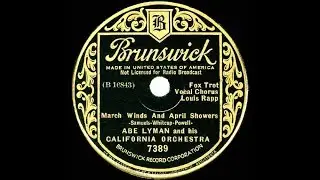 1935 Abe Lyman - March Winds And April Showers (Louis Rapp, vocal)