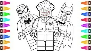 How to Draw LEGO Superheroes | Kids Learn Colors