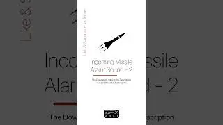 Incoming Missile Alarm Sound 🔔 / Missile Alarm / Missile Alarm Sound #missile
