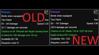 Tarregor's Vision of WoW: Classic+ | Section #3.0.2: Item Level & Item Quality Changes