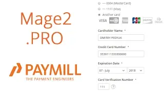 Paymill integration with Magento 2. 1. Capture a card payment