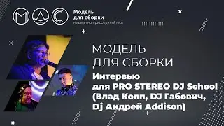 Модель для сборки. Интервью для PRO STEREO DJ School (Влад Копп, DJ Габович, Dj Андрей Addison)