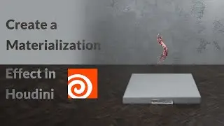 How to Make a Curve Based Object Materialize in Houdini 19.5