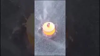 Experimento metal ardiendo vs hielo de un lago