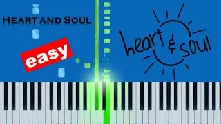 Heart and Soul (Slow Easy Big) Piano Synthesia Tutorial