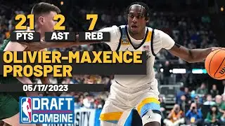 Olivier-Maxence Prosper Marquette Eagles NBA Combine Scrimmage Full Highlights
