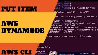 Put Item into DynamoDB using AWS Command Line Interfaceaws dynamodb