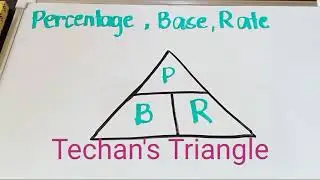 FORMULA: PERCENTAGE, BASE, RATE (TECHAN'S TRIANGLE)