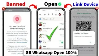 Couldn't Link Device Problem Fixed | You need the official whatsapp to login Problem Solution 2024
