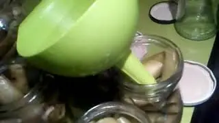 HABAS DE MI HUERTA HERVIDAS Y PUESTAS  EN CONSERVA