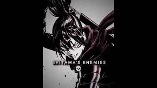 SAITAMA'S ENEMIES 💀#onepunchman