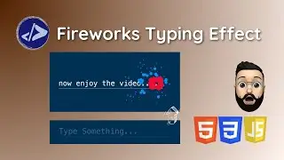 Text Animation | Customized Dev | Create a Fireworks Typing Effect using HTML, CSS & JavaScript