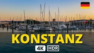 👏🏼 KONSTANZ GERMANY Walking Tour 4k 60fps UHD (Lake Constance walk in Bodensee) 😍
