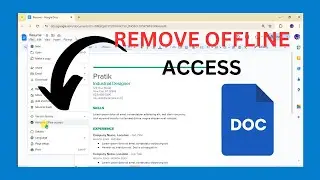 How To Remove Offline Access In Google Docs