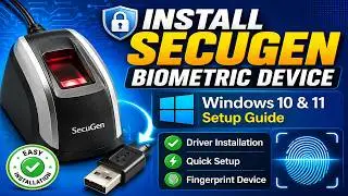 How To Install Secugen Biometric Device In Windows 10 | Secugen Biometric Device Installation on PC